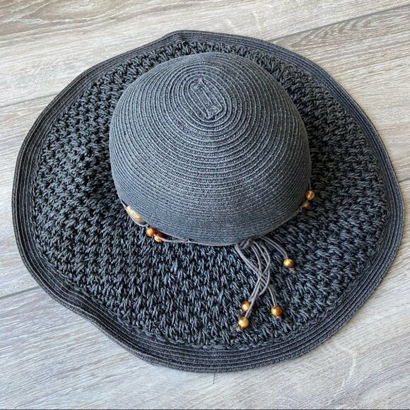 Sun  N’ Sand Beaded Paper Braid Hat - Picture 4 of 15